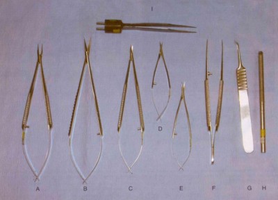 Material de microcirugía utilizado en la técnica de vaso-vasostomía.