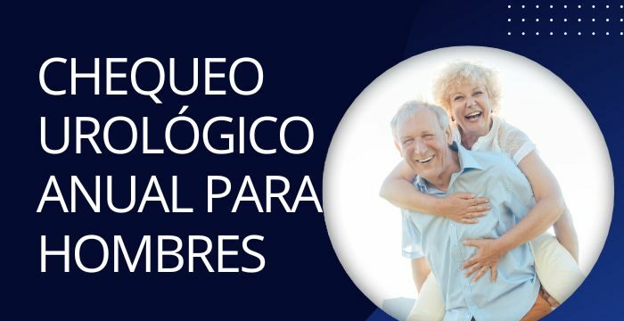 texto chequeo urológico anual en hombres y una pareja adulta