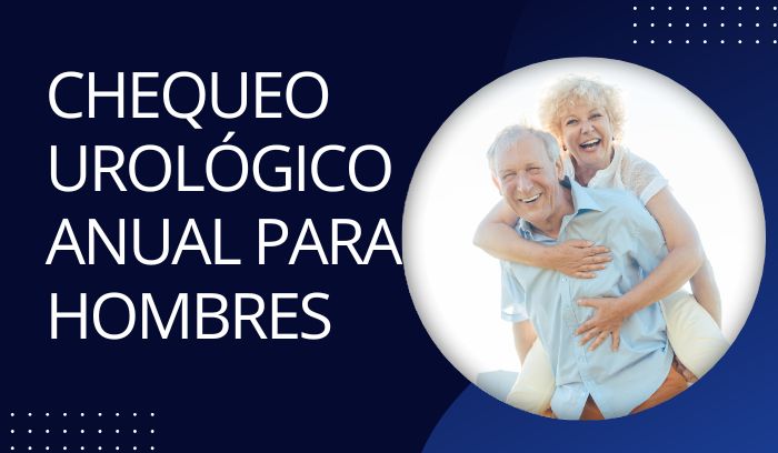 texto chequeo urológico anual en hombres y una pareja adulta